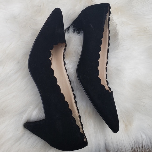 Pelle Moda 9 M Vero Cuero Suede Scalloped Pump - Picture 5 of 6